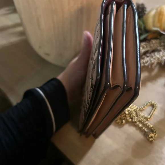 Coach Tan/Pink Quilted Crossbody Bag - Picture 10 of 13